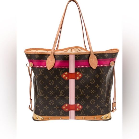 AUTHENTIC *Louis Vuitton* Ltd Edition Neverfull Trunks & Bags Tote MM - Picture 4 of 7